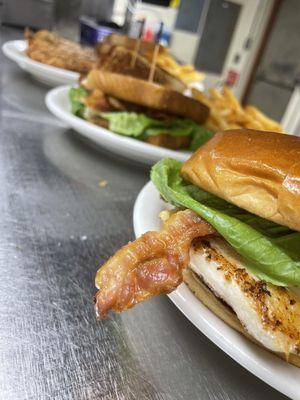 Chicken club, BLT, Chicken fried steak