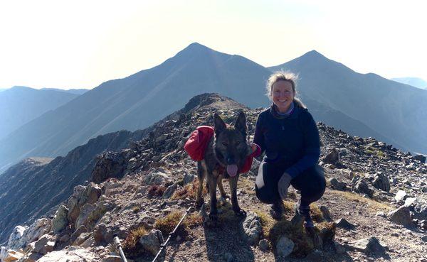 Mt. Grizzley D with my GSD Grizz!