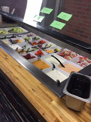 Salad bar included in $8 lunch buffet