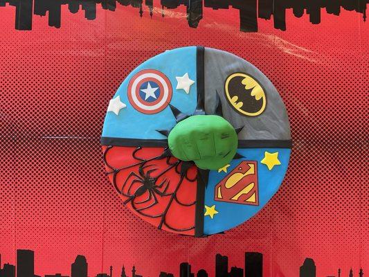 Fantastic super hero cake!