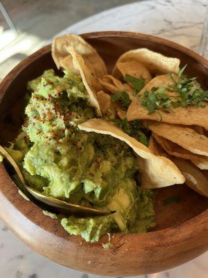 Guacamole with chips