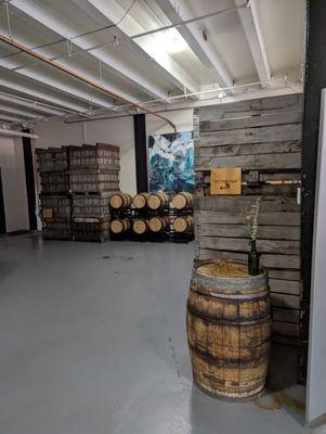 More barrels and fruit carrells