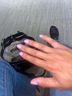 My purple nail.