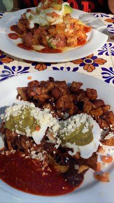 Mt. tam and Breakfast Sopes with pulled pork!