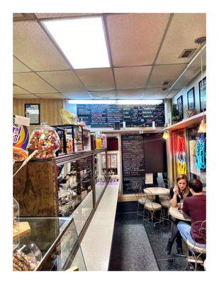 Inside Margie's Candies.Montrose Ave,Chicago, IL . Old School (Since1921) Ice Cream /Candy Shop Great Staff Great Friendly Service.Cool!