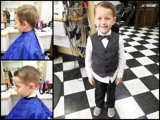 This little man needed a fresh cut to match his suit, he said :). Hair by JJ