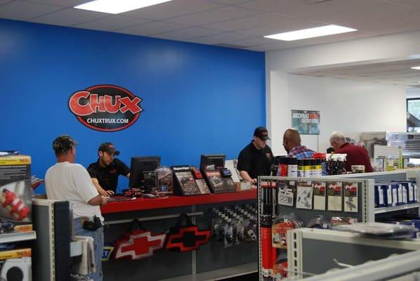 Chux Trux - Kansas City, Mo. store.  The best place for car, truck and Jeep accessories.  Our friendly and knowledgeable staff