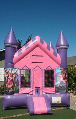 Princess Bounce House with Tangled Banners