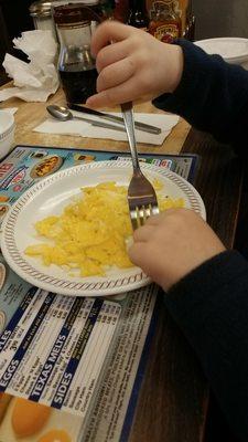 Scrambled eggs...