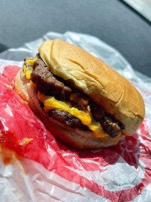 Dave's Double Cheeseburger!