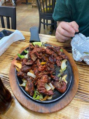 The Steak fajita meat