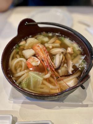 Seafood Nabe Noodle Soup