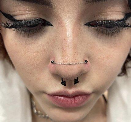 Beautiful Paired nostrils by Heather Moss... we love our clients trust our expertise and professionalism