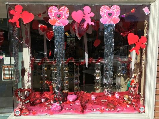 Getting cheesey for Valentine's Day with a fresh new window. Special thanks to our lovely employee Mac for putting the display together.