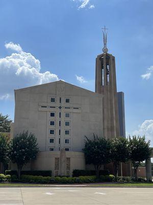 Exterior of church.