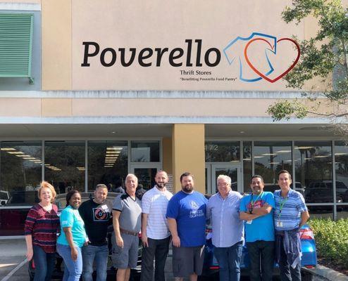 Poverello Management visits the New Pompano Thrift Store