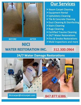 24/7 water damage service!