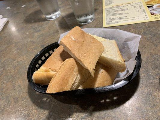 Complementary cuban bread & butter