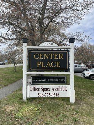 Signage of our professional building off of the main road, Route 28