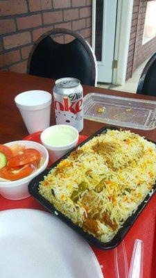 Double beef biryani. More than enough to feed a couple for $9.99