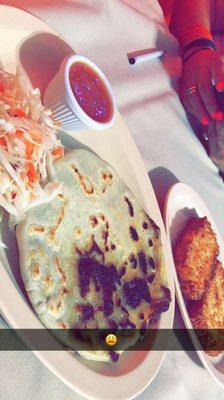 The best pupusas and queso frito