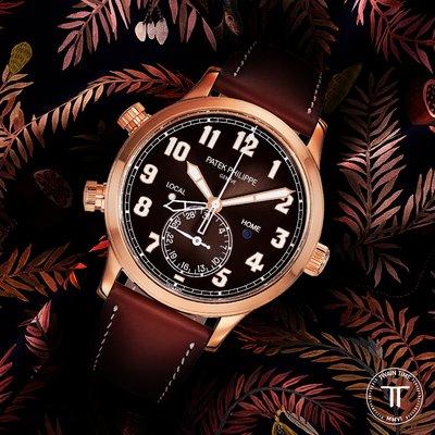 Patek Philippe Pilot Travel Time 18K Rose Gold Ref. 5524R Circa 2019