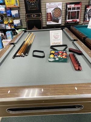 The pool table we paid Jeff to sell and make complete profit off of.