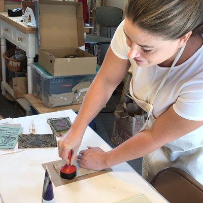 Intro to Printmaking at Camp Cactus