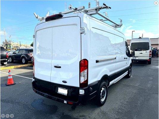 2018 Ford Transit cargo van. Even came with a ladder rack on top.