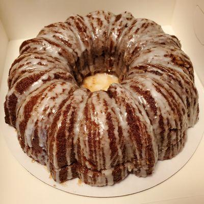 Cinnamon Swirl Spiced Rum Cake