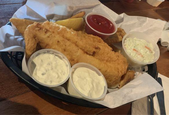 Fish and chips basket