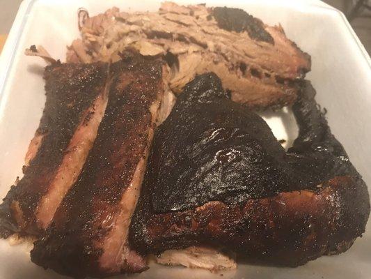 Ribs, Brisket and Chicken