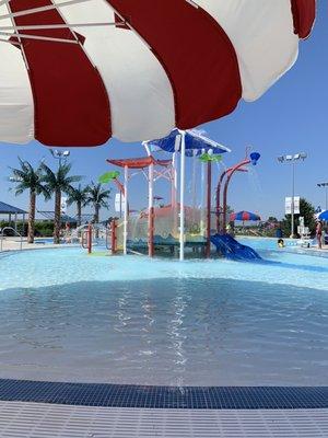 Kids splash pad area