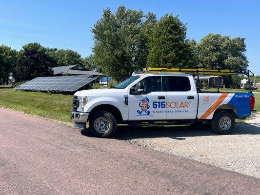 Ground Mount Solar Panel System - Iowa Solar Projects - 515 Solar