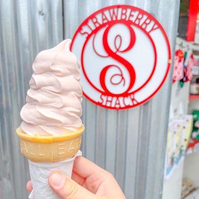 Strawberry Custard Cone (IG @boba._.addict)