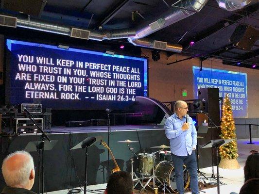 Guest speaker at Presence OC Church (12-1-19).