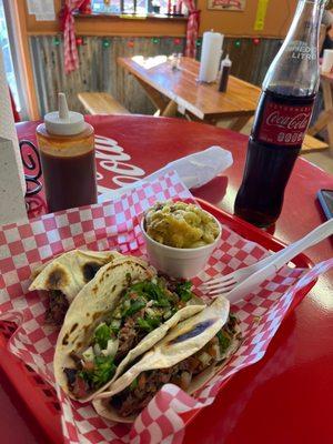 Brisket Tacos with smoked Mac and cheese