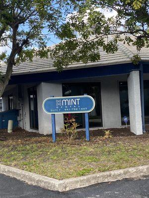 Located in a small plaza with other dental offices and businesses .. lots of parking