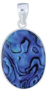 Abalone pendant in sterling silver by artist Charles Albert