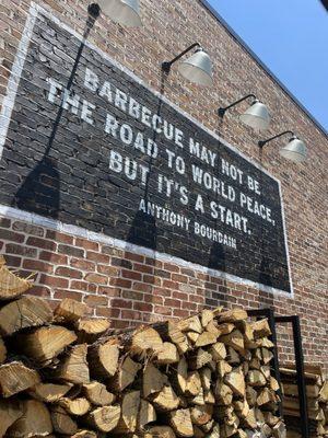 Drive thru message and Wood