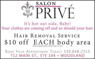 July Special! Hair Removal