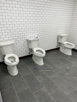 New toilets