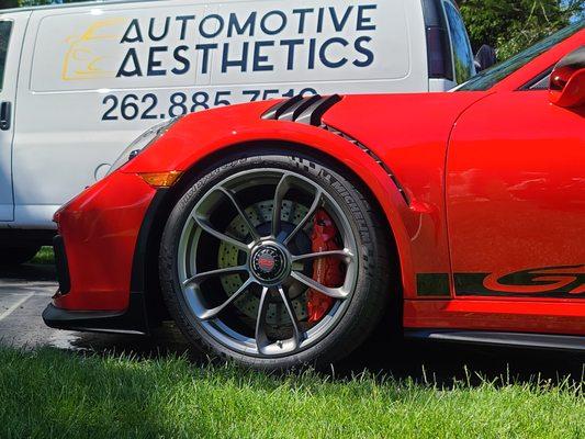 Porsche GT3RS received a mobile detail wash to prep for track day!