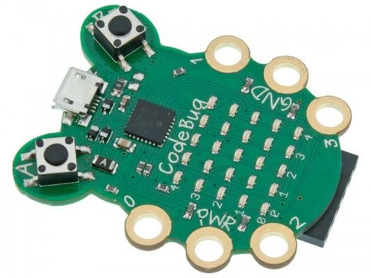 The Code Bug, a wearable teaching board