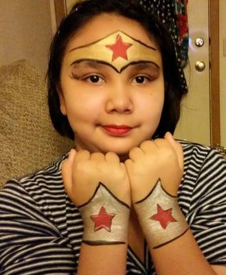 Wonder Woman Legendary Faces Face and Body Art, Butterfly Gitter Tattoo Tattoos Dess Legend Eugene Oregon Face Painting Painter