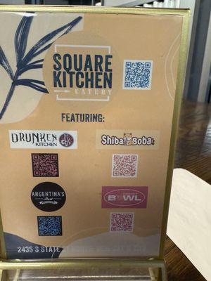 Restaurants in Square Kitchen