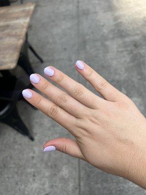 B140 "Violecious" dip manicure by Kevin. Thank you!