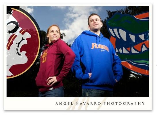 engagement session gators seminoles