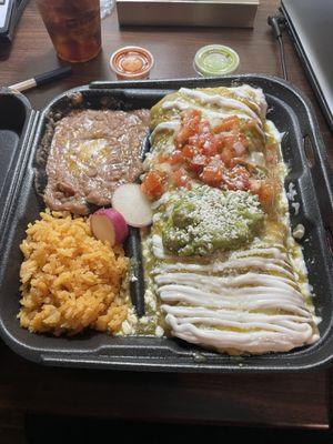 Wet burrito plate (carne asada)