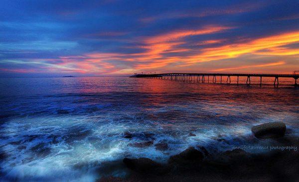 Richfield Pier at Sunset- Mussel Shoals